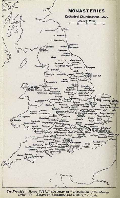 Ecclesiastical Medieval Maps Monasteries Of England