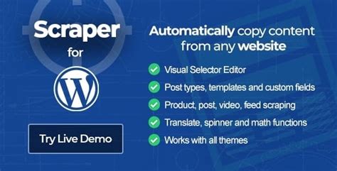 Scraper Automatic Content Crawler Plugin For Wordpress Festinger Vault