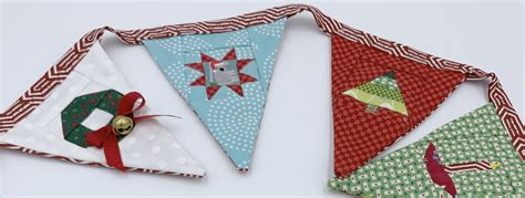 Miniature Christmas Bunting Pattern Sewn Up