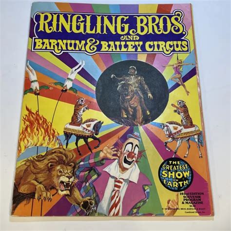 Vintage Ringling Bros And Barnum Bailey Circus Souvenir Show Program