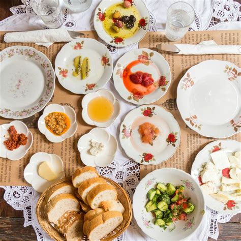 Traditional Turkish Breakfast Spread In Istanbul Food