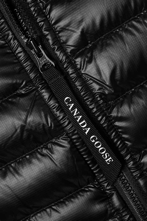 Black Hybridge Lite Hooded Stretch Jersey Trimmed Quilted Shell Down Jacket Canada Goose Net
