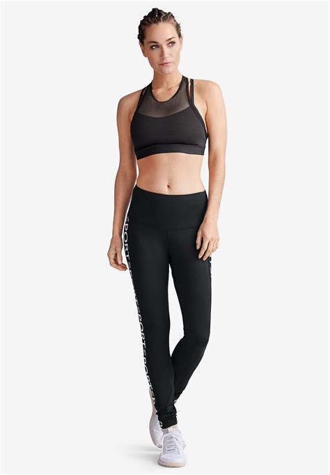 Sport Graphic Leggings by ellos® | Woman Within
