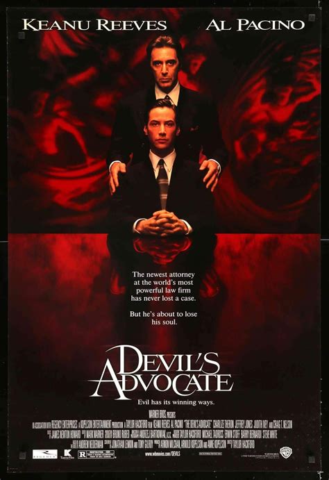 Devils Advocate 1997 Original One Sheet Movie Poster Original Film Art Vintage Movie Posters