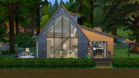 The Sims 4 Speed Build Cabin In The Woods Youtube