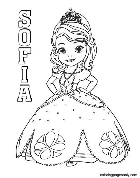 Detail Gambar Mewarnai Princess Sofia Koleksi Nomer 16