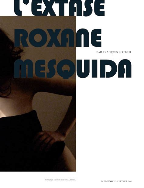 Roxane Mesquida Nue Dans Playboy Magazine France