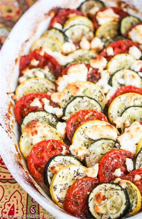 Bake for 20 minutes or until golden brown and crisp. Baked Zucchini Tomato Summer Squash Goat Cheese Gratin ...