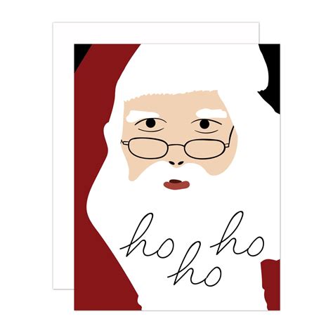 Ho Ho Ho Santa Greeting Card Greeting Cards Greeting Card Envelope Card Envelopes