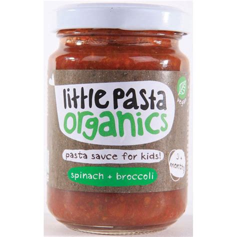 Little Pasta Organics Spinach And Broccoli Sauce 130g Little Pasta