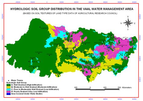 Hydrologic Soil Group Map Of The Vaal Water Management Area Download