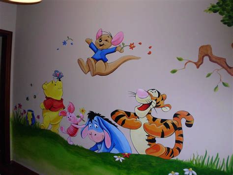 Winnie The Pooh Mural Disney Mural Baby Wall Art Winnie The Pooh