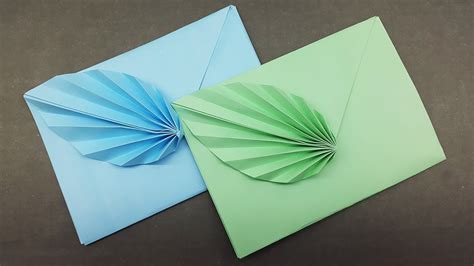 Easy Origami Envelope Making Tutorial Diy Paper Envelope With Leaf