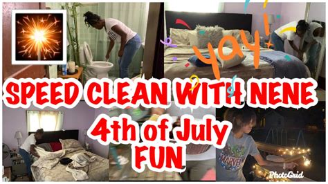Speed Cleaning Tidying Up 4th Of July Fun Youtube