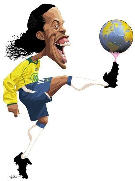 Ronaldinho Caricature Celebrity Caricatures Soccer Funny