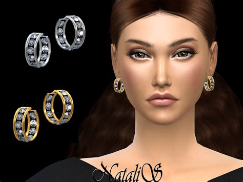 Eternity Hoop Earrings By Natalis At Tsr Sims 4 Updates