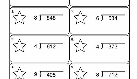 division worksheet 5 digit