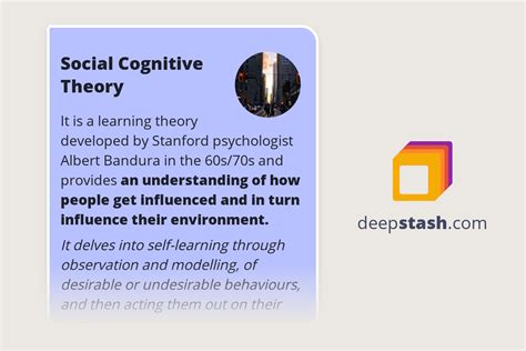 Social Cognitive Theory Deepstash