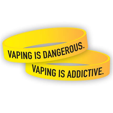 Vaping Is Dangerous Vaping Is Addictive Wristband Prevention And Treatment Resource Press