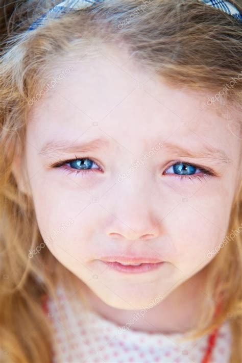 Portrait Of Little Girl Crying Stock Photo By ©myralypa 25641493