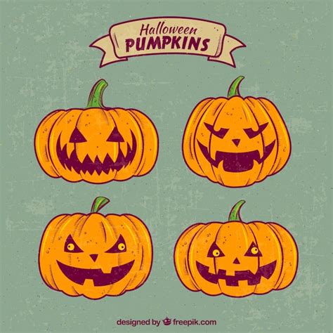 Vintage Halloween Pumpkin Art