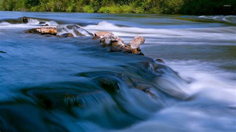 River Flowing On The Rocks Wallpaper Nature Wallpapers 52594