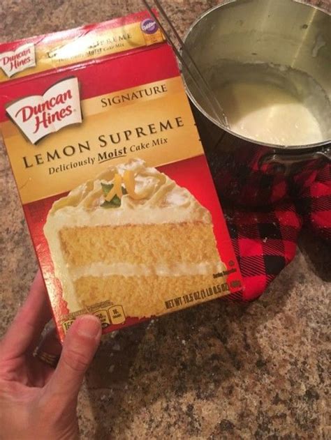 The Easy Trick Duncan Hines Lemon Supreme Cake Mix Lemon Cake Mix Cookies Box Lemon Cake