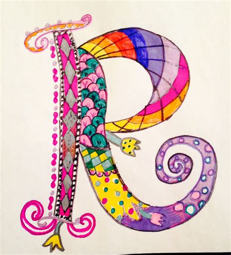 Whimsical Letters Alphabet Art Doodle Lettering Creative Lettering