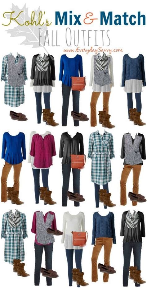 15 Fun Fall Casual Mix And Match Outfits From Kohls Includes Booties