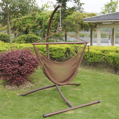 Most hammock chairs do not come with a stand — and if they do, you'll need to peruse the product reviews to make sure it's a quality one. Buyers Choice Phat Tommy Deluxe Hammock Chair and Steel ...