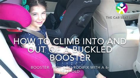 Tip How To Climb Into And Out Of A Buckled Booster The Car Seat Lady