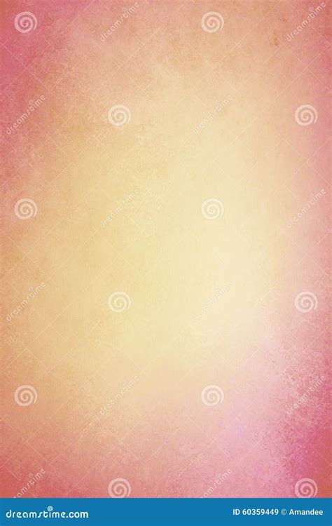 Faded Gold Background With Soft Pink Border Stock Image Cartoondealer