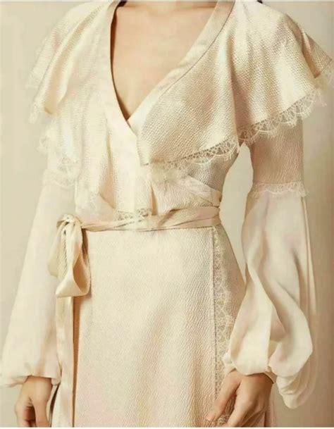 Agent Provocateur Rare Stunning Sexy Luxury Nude Silk Sage Dress Size