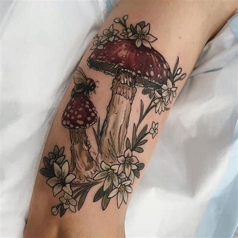 Autumnal Inspired Tattoos Body Tattoos Mushroom Tattoos Autumn Tattoo