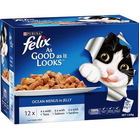 Felix As Good As It Looks Ocean Menus In Jelly Wet Cat Food G X