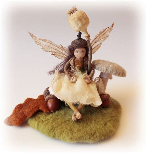 The Radish Fairy The Acorn Fairy Fairy Dolls Felt Fairy Autumn Fairy