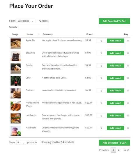 Food Ordering System Template Free