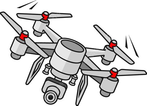 Gambar Vektor Ikon Desain Ilustrasi Drone Dengung Kamera Terbang Png