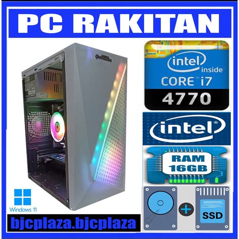 Jual Pc Rakitan Core I I I Ram Gb Ssd Hdd Shopee Indonesia