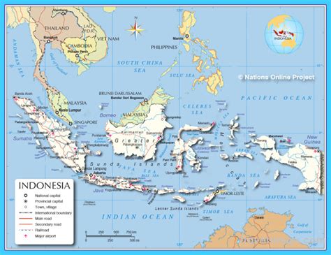 Map Of Indonesia Travelsmapscom