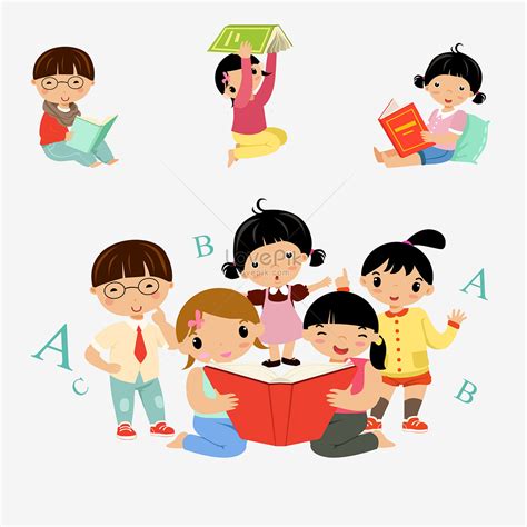 Learning Cartoon Children Illustration Imagepicture Free Download