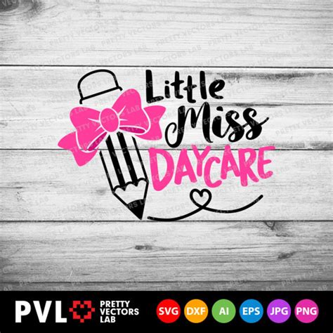 Little Miss Daycare Svg First Day Of Svg Back To Etsy Riset