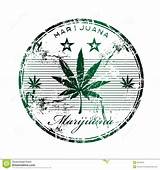 Images of Marijuana Rubber Stamp