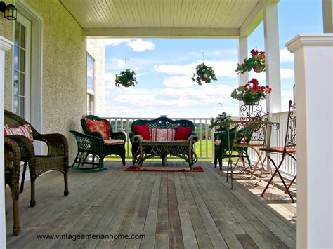 For instance, you can customize your post to fit the look of your home with different wood finishes and metal hardware. 10 Front Porch Decorating Ideas - Vintage American Home