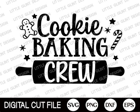 Cookie Baking Crew Svg Funny Christmas Svg Christmas Baking Svg