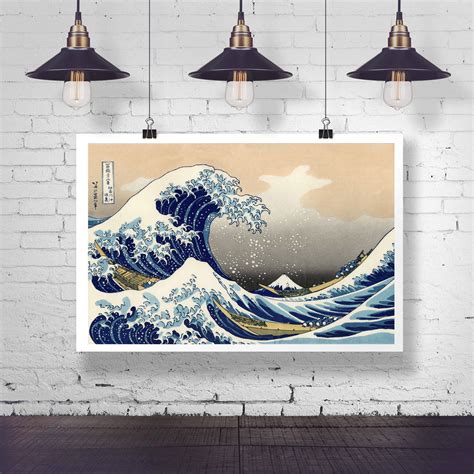 The Great Wave Off Kanagawa By Hokusai Great Wave Art Great Wave Great Wave Print Japanese Wall 