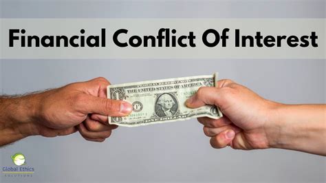 Financial Conflict Of Interest Youtube