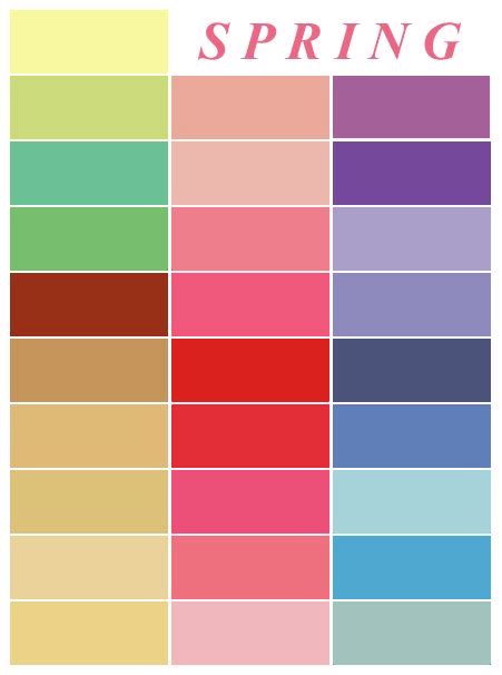 Spring Color Palette Inspiration For Outfits And Home Decor Colors