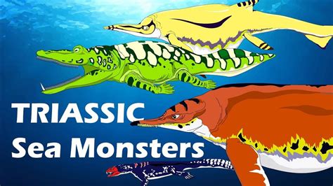 Sea Monsters In Dinosaur Times Triassic Prehistoric Sea Creatures
