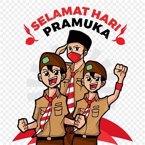 Gambar Pramuka Indonesia Camp Kartun Desain Pramuka H